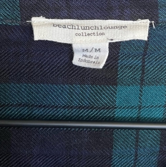 Beachlunchlounge Casual Cabincore medium plaid button down long sleeve shirt - Picture 4 of 8